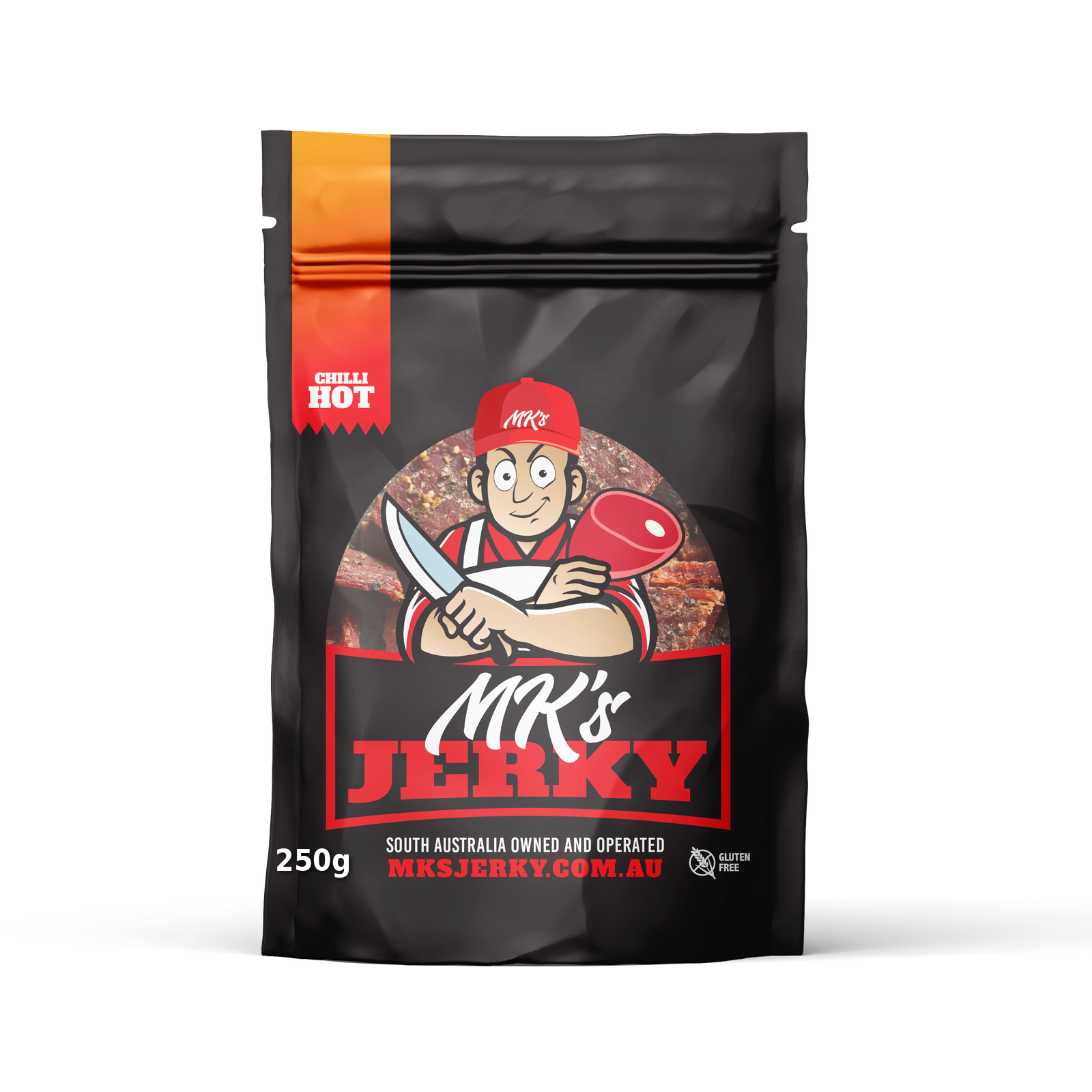 MK's Hot Chilli Beef Jerky 250g
