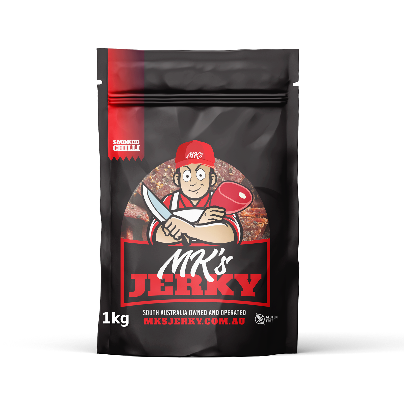 MK's Smoked Chilli Beef Jerky 1kg