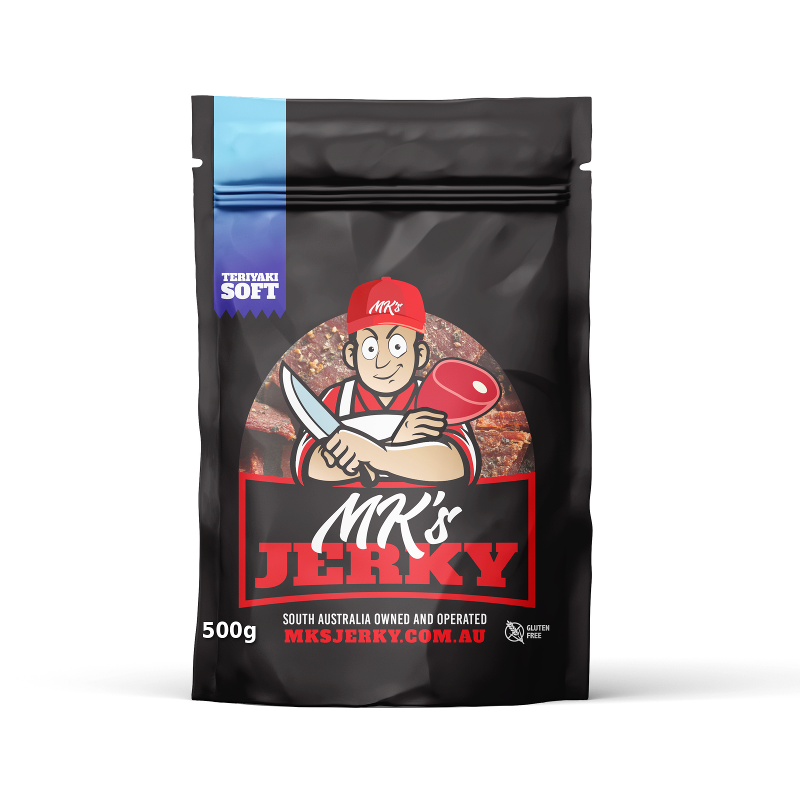 MK's Soft Teriyaki Beef Jerky 500g